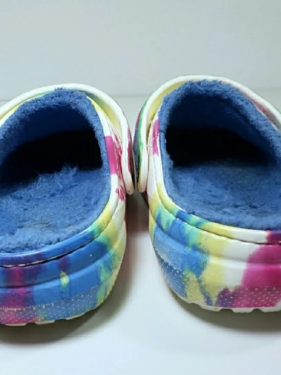 CROCS Faux Fur Lined Mules Clogs - Picture 5 of 6